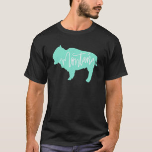 Montana Bison Buffalo Mint T-Shirt