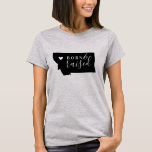 Montana Born and Raised State Tee