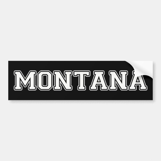 Montana Bumper Sticker (Front)