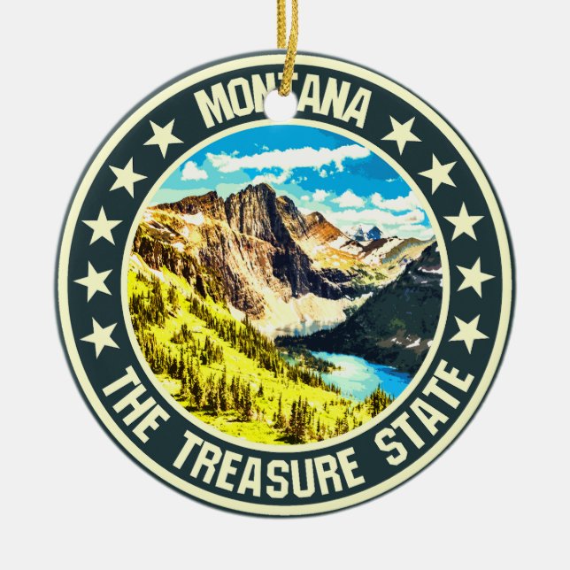 Montana                                            ceramic tree decoration (Front)