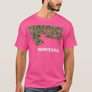 Montana Elk Deer Hunting Camouflage Montana Hunter T-Shirt