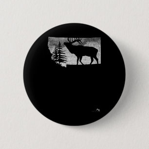 Montana Elk Hunter 6 Cm Round Badge