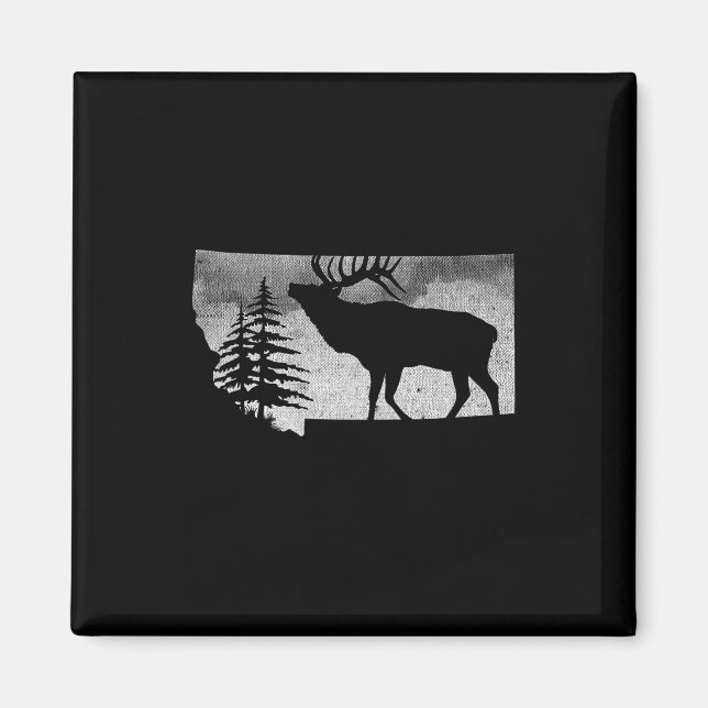 Montana Elk Hunter  Magnet (Front)