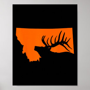 Montana Elk Hunting  Poster