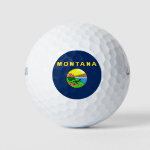Montana flag golf balls