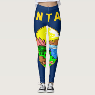 Montana flag leggings