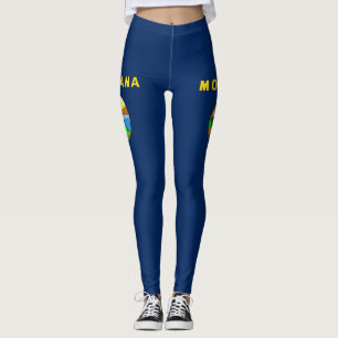 Montana flag leggings