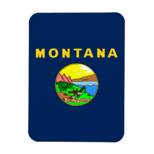 Montana flag magnet