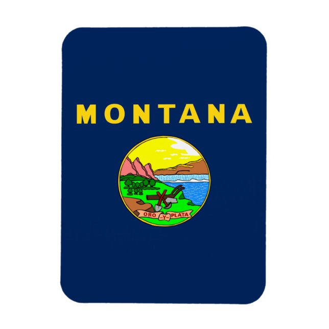 Montana flag magnet (Vertical)