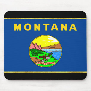 Montana flag mouse pad