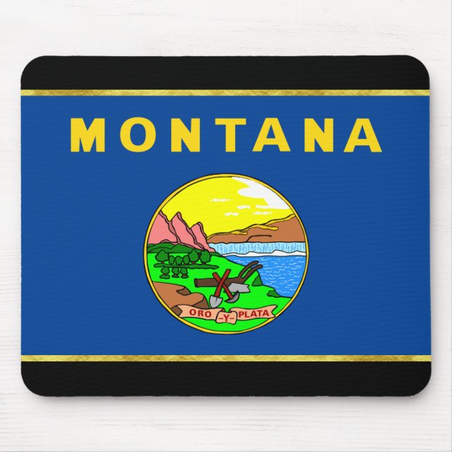 Montana flag mouse pad (Front)