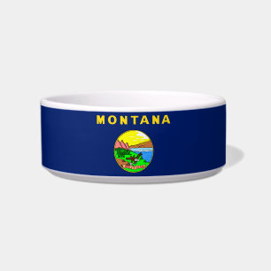 Montana flag-seal bowl