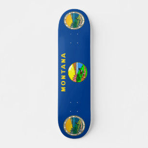 Montana flag skateboard