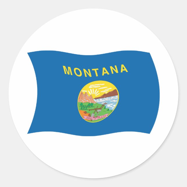 Montana Flag Sticker (Front)
