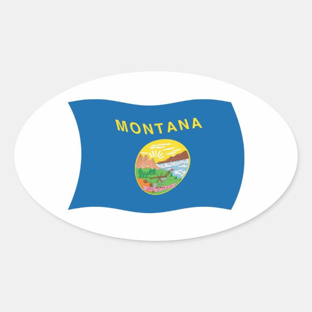 Montana Flag Sticker (Front)