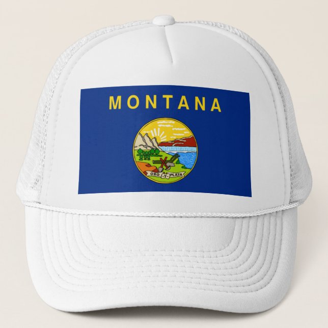 MONTANA FLAG TRUCKER HAT (Front)