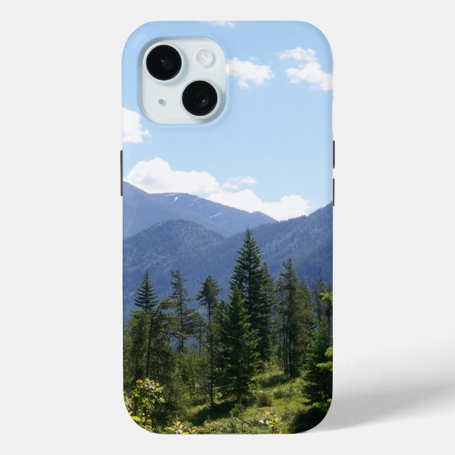 Montana Forest and Mountains Scenic View Case-Mate iPhone Case (Back)