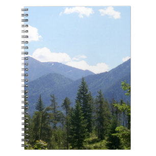 Montana Forest and Mountains Scenic View Notebook