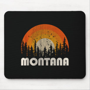 Montana - funny nature vintage hiking 60s 70s 80s mouse pad