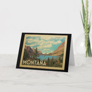 Montana Glacier Park Vintage Travel Card