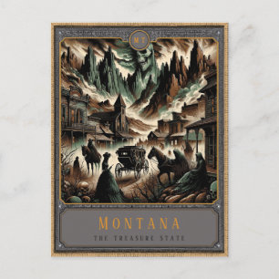 Montana Gothic Art Postcard