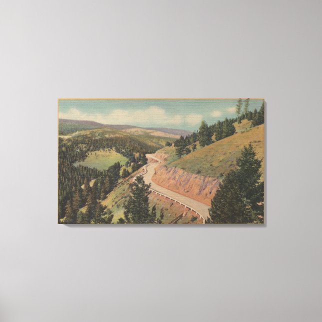 Montana - Harding Way (Hwy No. 10) Canvas Print (Front)