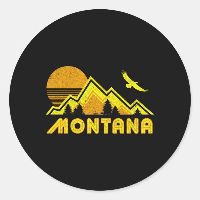 Montana Home Classic Round Sticker (Front)