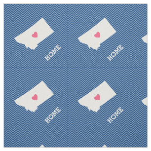 Montana Home State Love with Optional Heart Fabric