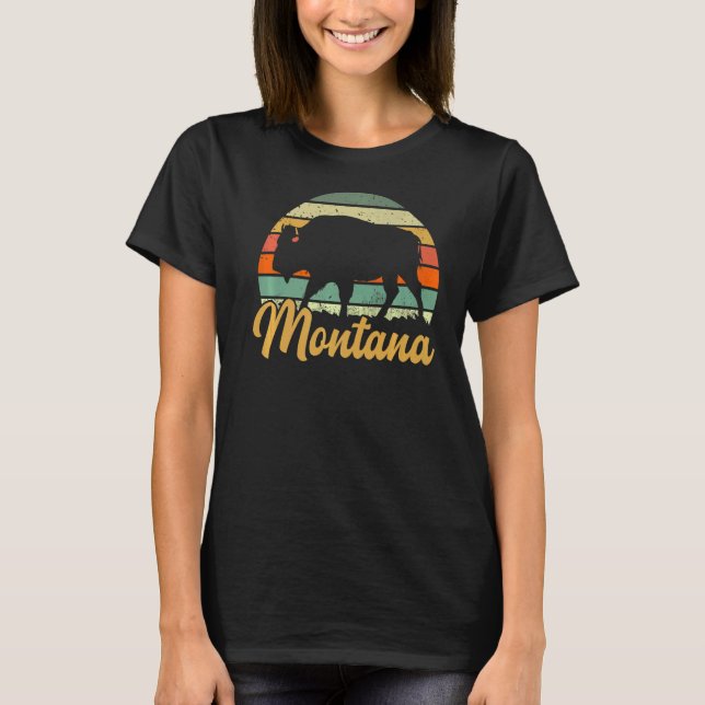 Montana Home State Mountains   T-Shirt (Front)