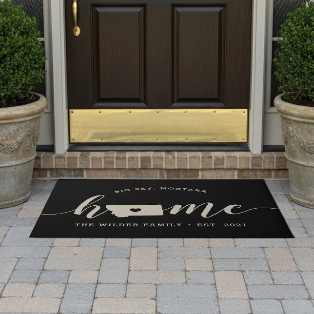 Montana Home State Personalised Doormat (Creator Uploaded)
