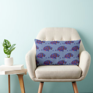 Montana Huckleberries Blue Huckleberry Fruit Berry Lumbar Cushion