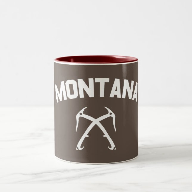 Montana Ice Climbing Two-Tone Coffee Mug (Center)