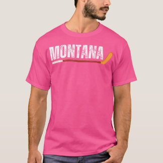 Montana Ice Hockey Dad Grandpa Grandma T-Shirt