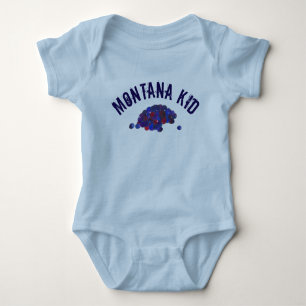 Montana Kid Huckleberries Blue Huckleberry Fruit Baby Bodysuit