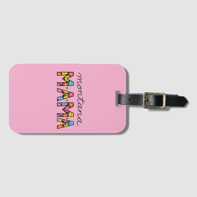 Montana Mama Luggage Tag (Front Horizontal)