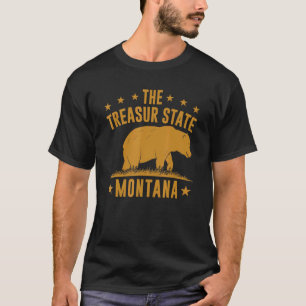 Montana Mountain The Treasur State Montana T-Shirt