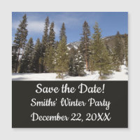 Montana Mountain Trails in Winter Landscape Photo