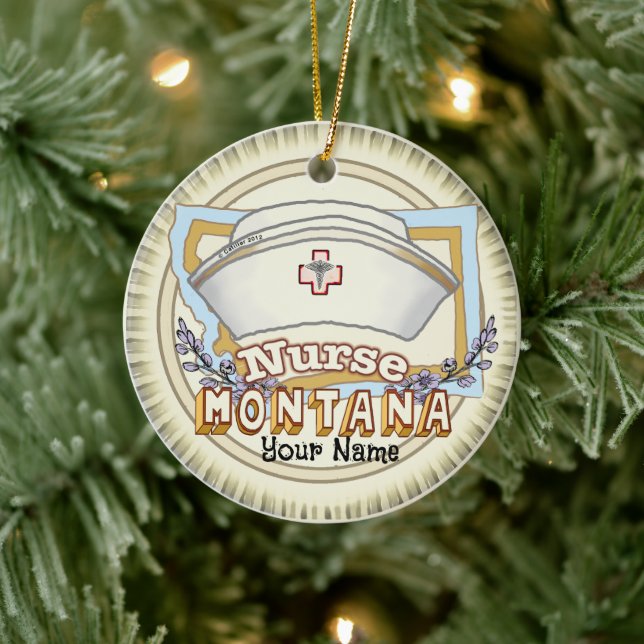Montana Nurse Ceramic Tree Decoration (Tree)