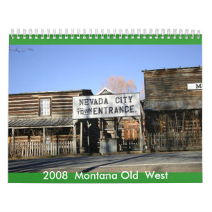 Montana Old West. Calendar