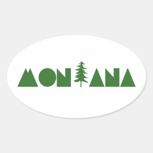Montana Oval Sticker