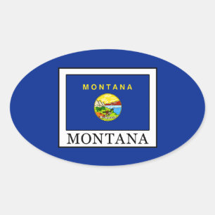 Montana Oval Sticker