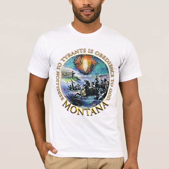 Montana Patriotic t-shirts (Front)