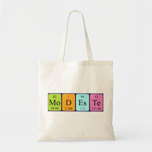 Montana periodic table name tote bag