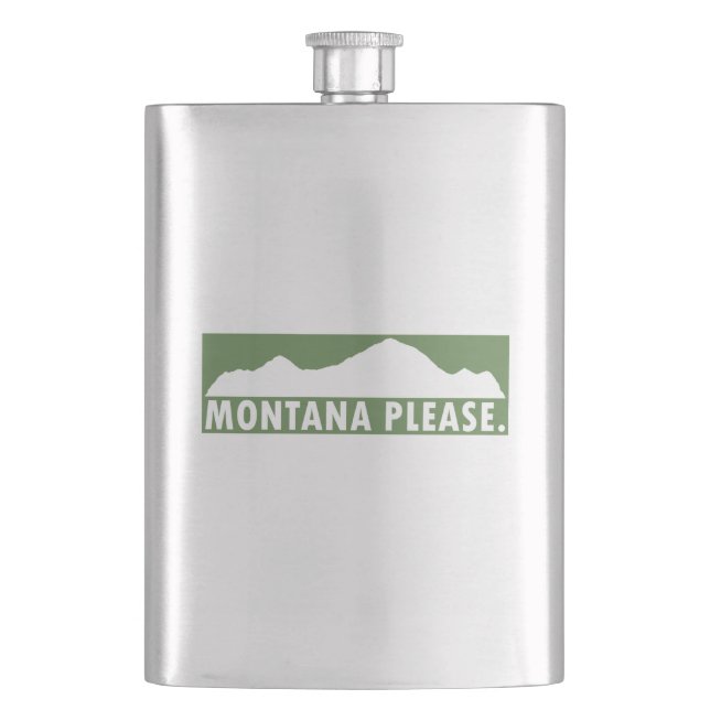Montana Please Hip Flask (Front)