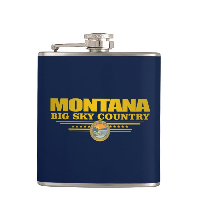 Montana Pride Hip Flask (Front)