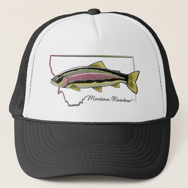 Montana Rainbow Trucker Hat (Front)