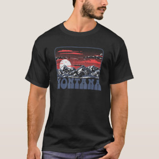 Montana Rocky Mountains Vintage Outdoors Hiking & T-Shirt