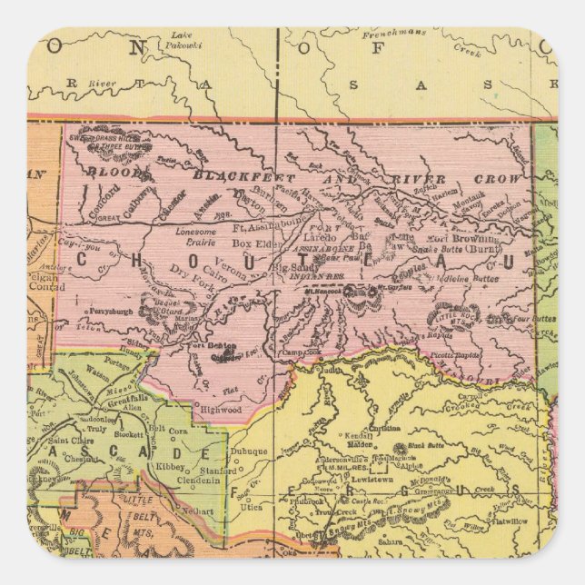 Montana Square Sticker (Front)