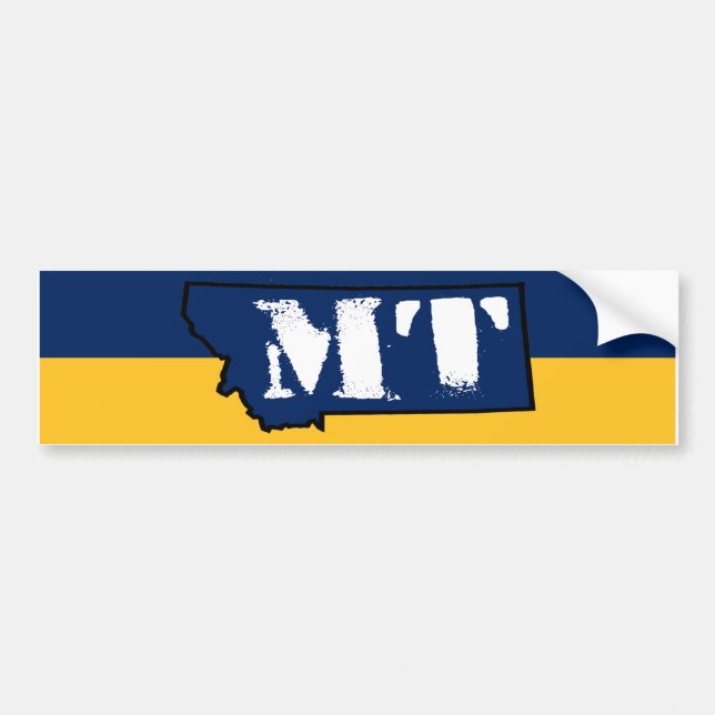 Montana Stamp Bumper Sticker (Front)