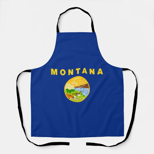 Montana State Flag Apron (Front)